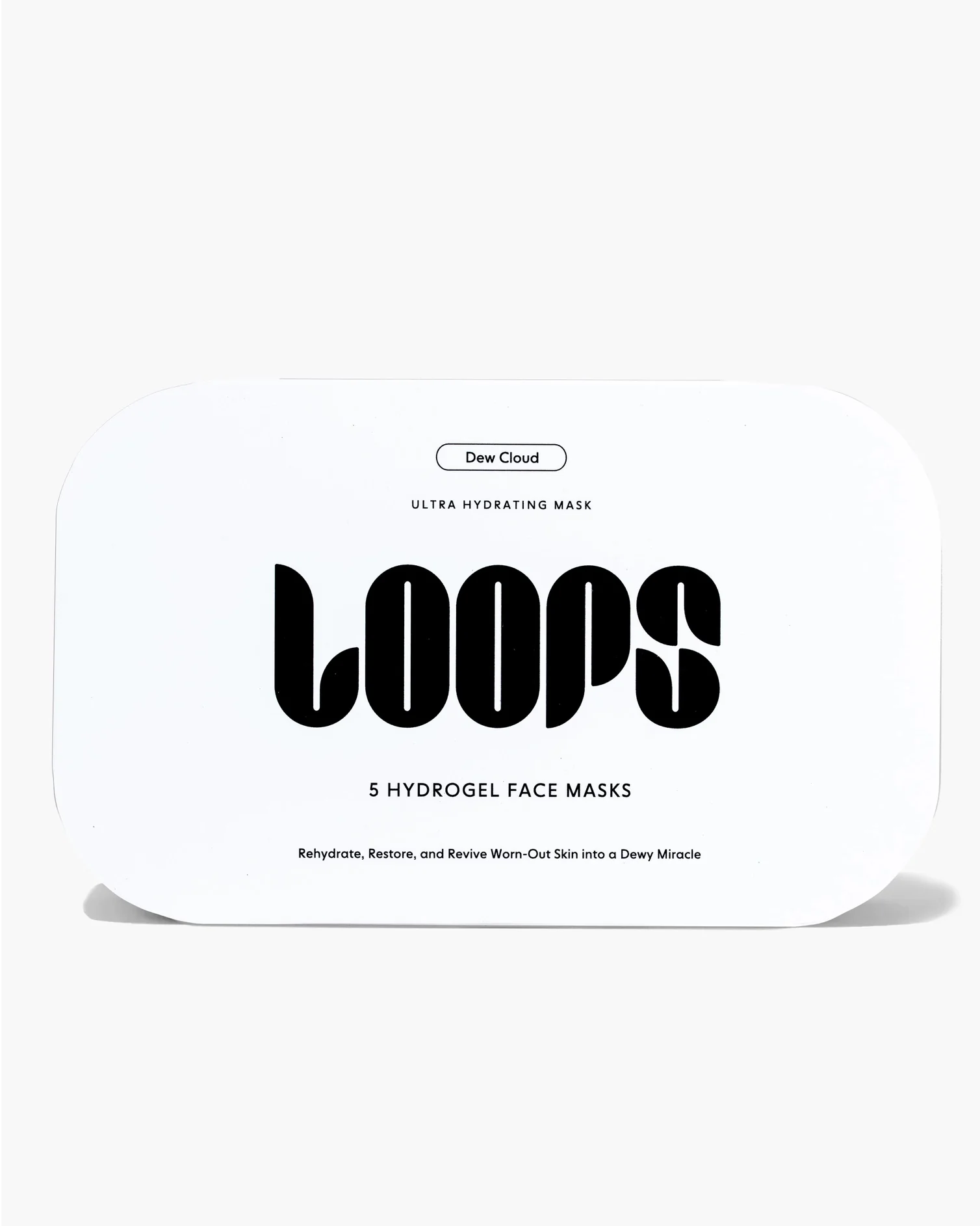 White - Loops Dew Cloud Face Mask - Loops - Image 2