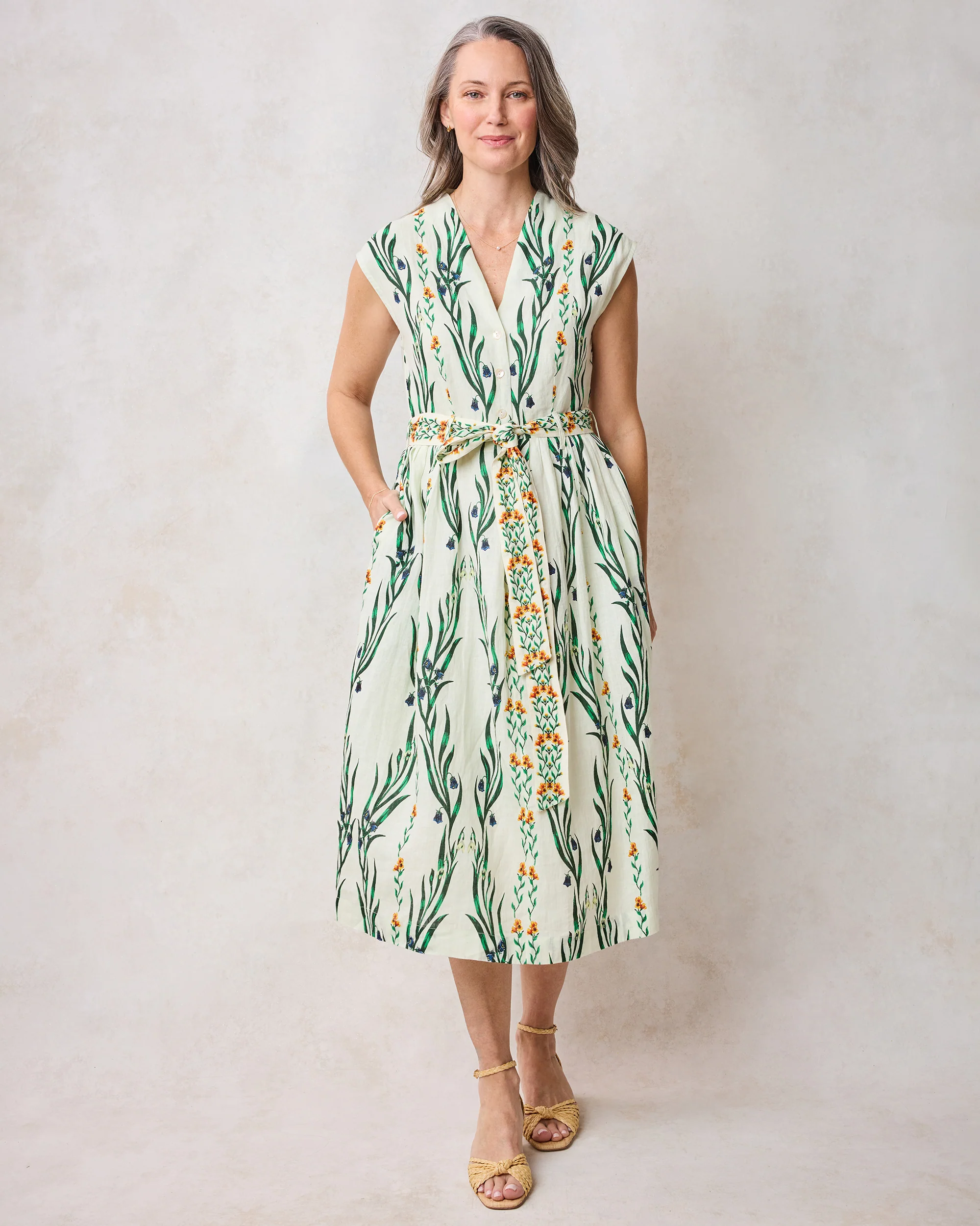 Wildflower Vines - Selene Dress - Antique Lace - Image 2