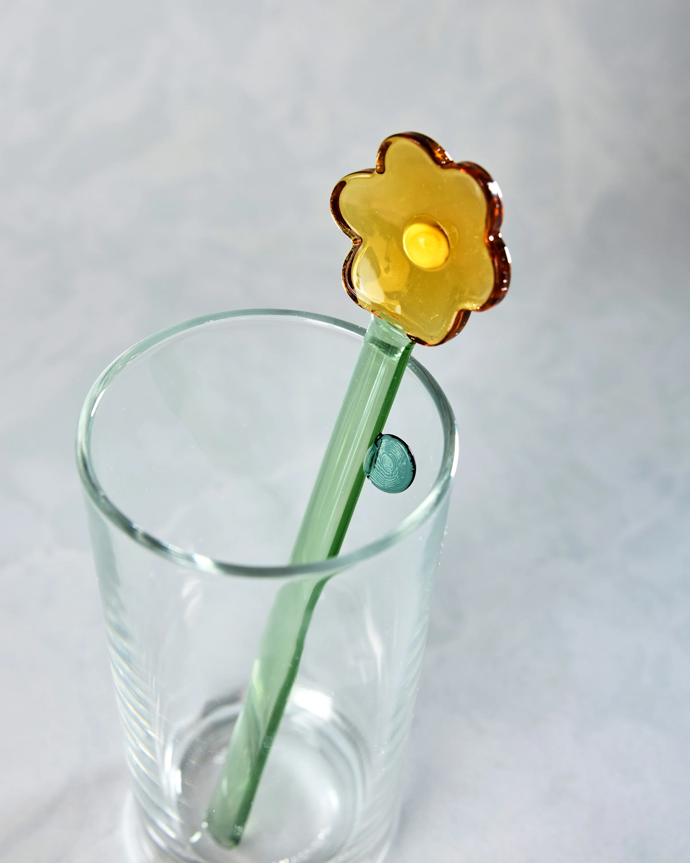 Yellow Combo - Lily Glass Stirring Spoon - TUTU Home - Image 3